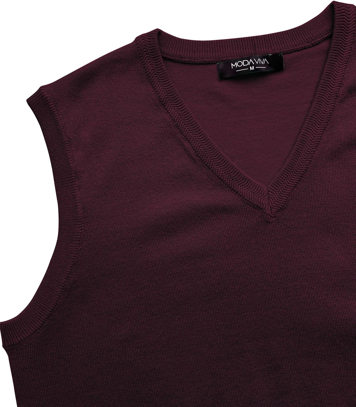 Mens V Neck Sweater Vest, Fall Pullover Sweater Vests, Lightweight Sleeveless Knit Vest - Image 6