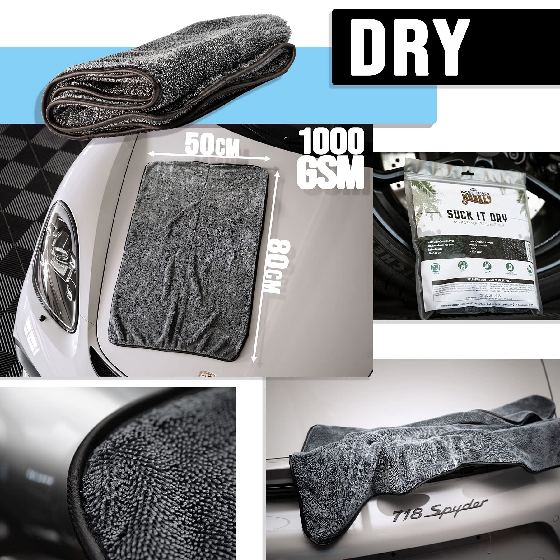 detailmate Auto Handwäsche Set mit ValetPRO für Vorwäsche, Felgen, Hauptwäsche, Innenreinigung, Glasreinigung, Trocknen darunter pH neutral Snow Foam, Dragons Breath Felgenreiniger, Premium Zubehör
