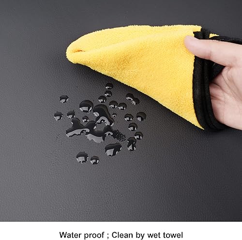 Vista 34 de LUCKYMAN CLUB Juego completo de fundas de asiento F150 J03-Q3 con piel sintética impermeable, para Ford F150 2015-2025 y F250 F350 F450 2017-2025