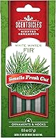 Vista 1 de Scentsicles Adornos de árbol blanco de invierno con aroma a abeto