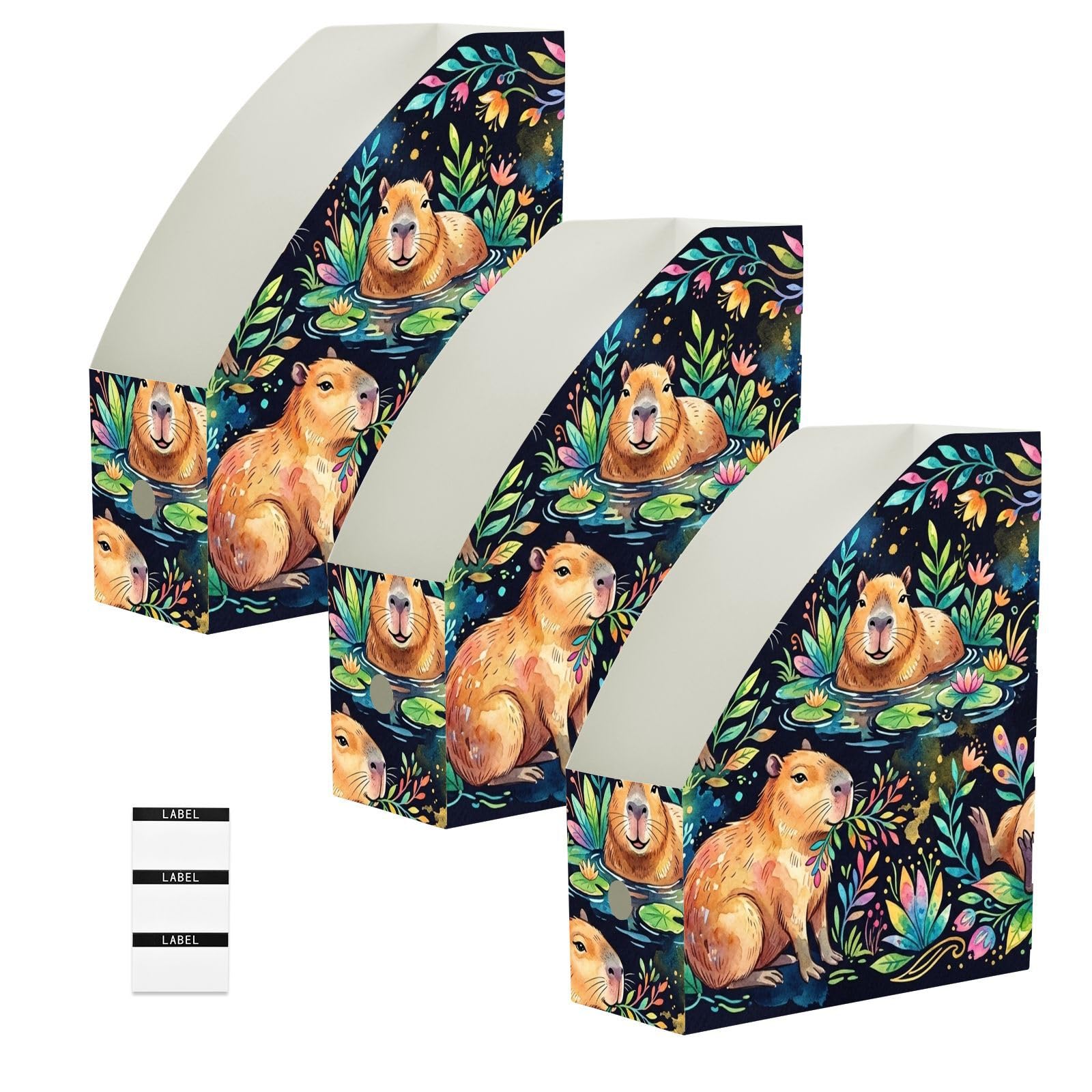 Capybara Organiseur de bureau pliable Bleu