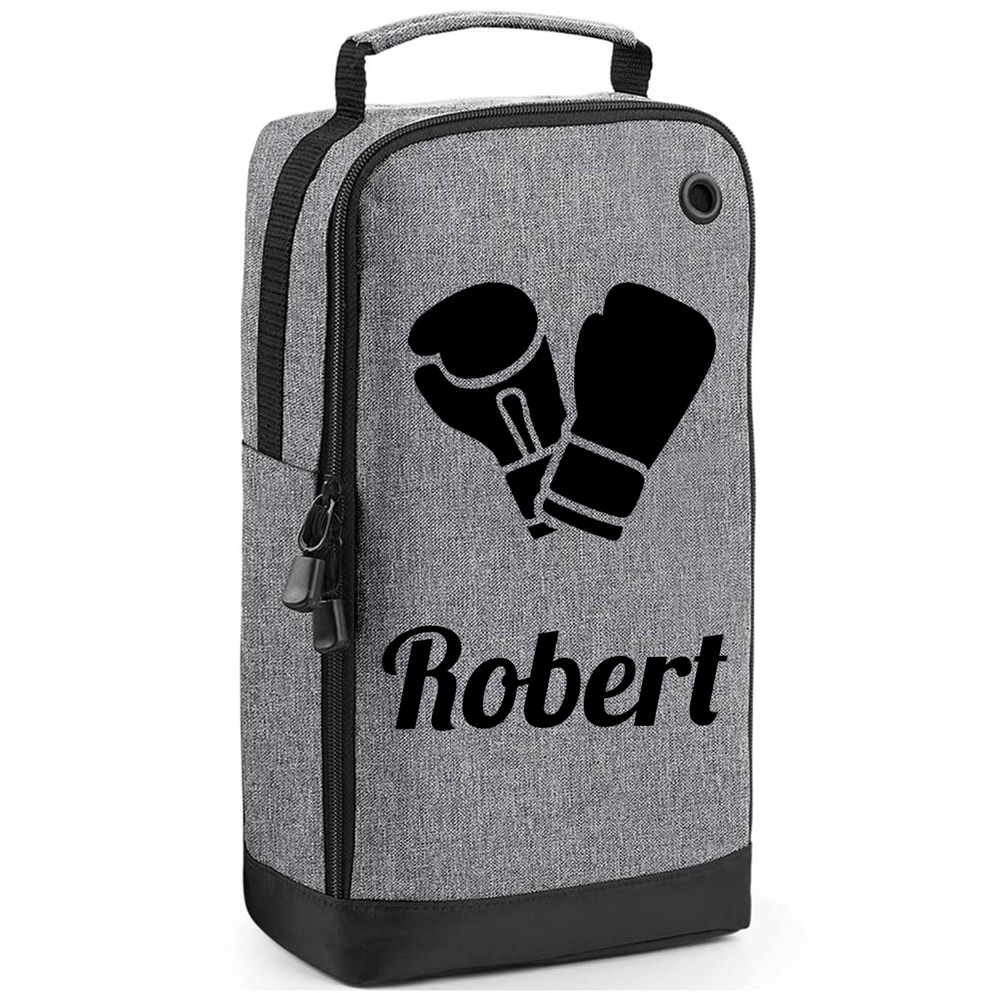 Always Looking Good Grey Personalised Boxing Glove Design Sports Bag 35 x 19 x 12cm