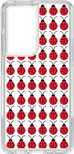 DistinctInk Clear Shockproof Hybrid Case for Samsung Galaxy S21 Ultra (6.8" Screen) - TPU Bumper, Acrylic Back, Tempered Glass Screen Protector -