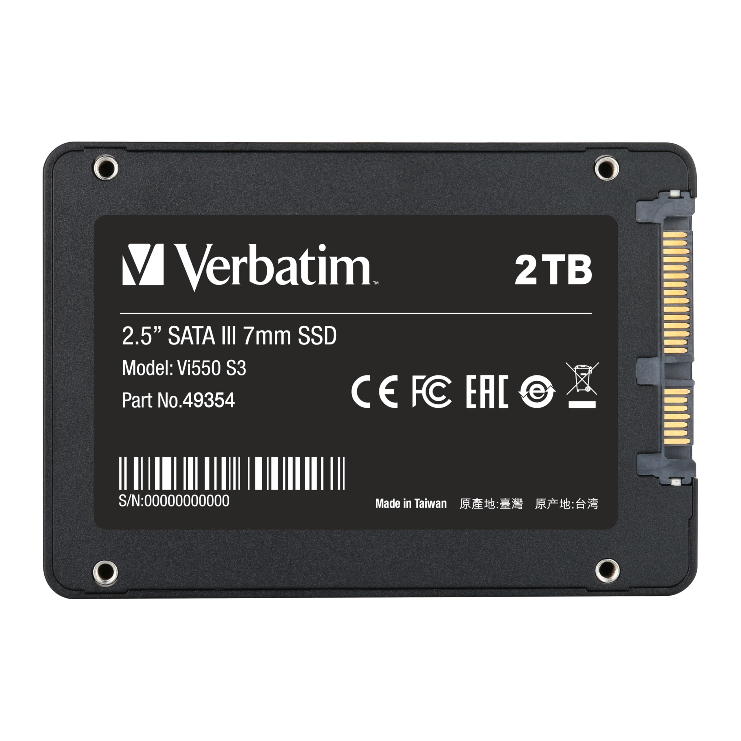 Amazon | Verbatim バーベイタム 内蔵SSD 2.5 インチ SATA III 7mm