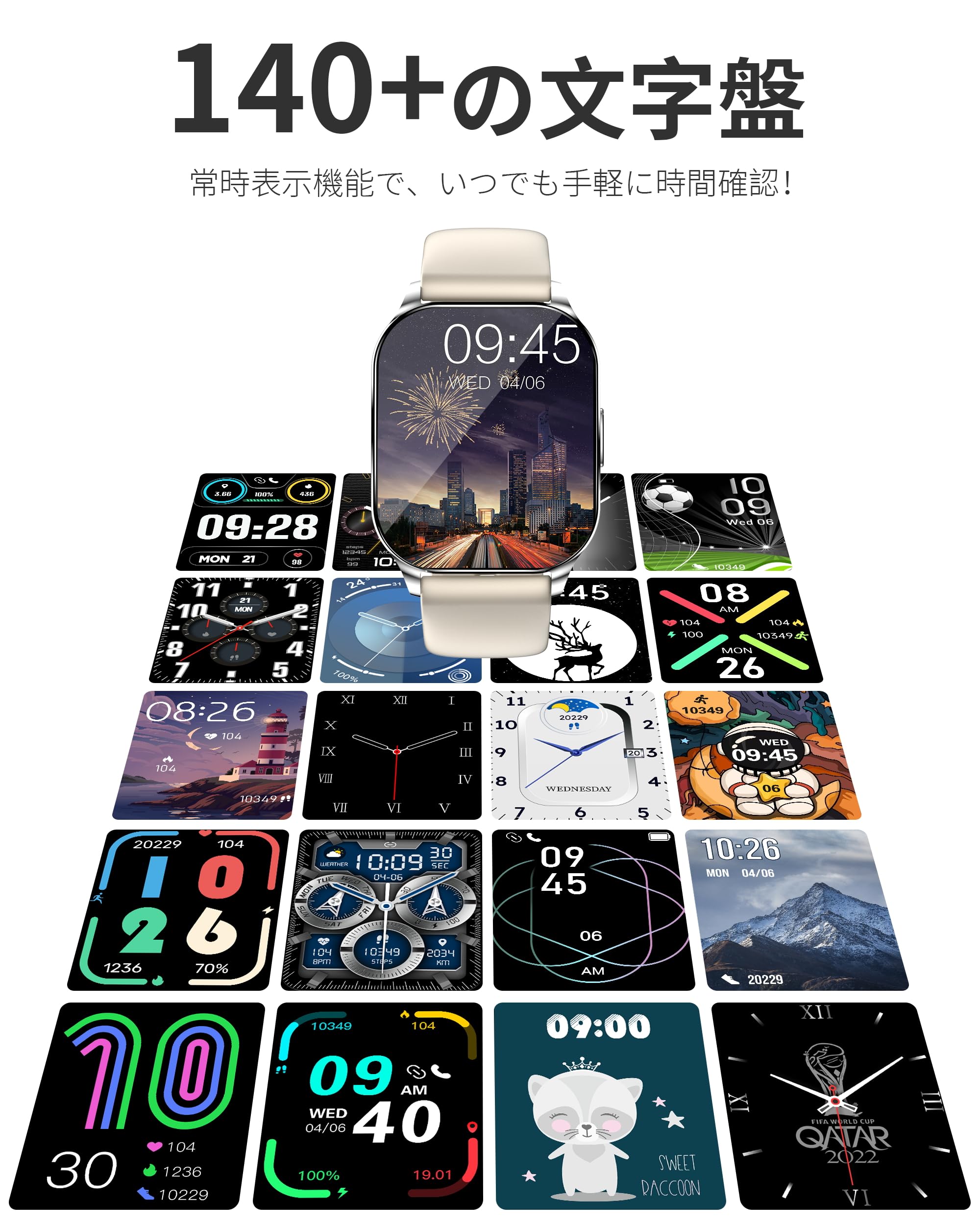Amazon | 【2026最新ChatGPT&AI文字盤】 KJKD L1スマートウォッチ常時