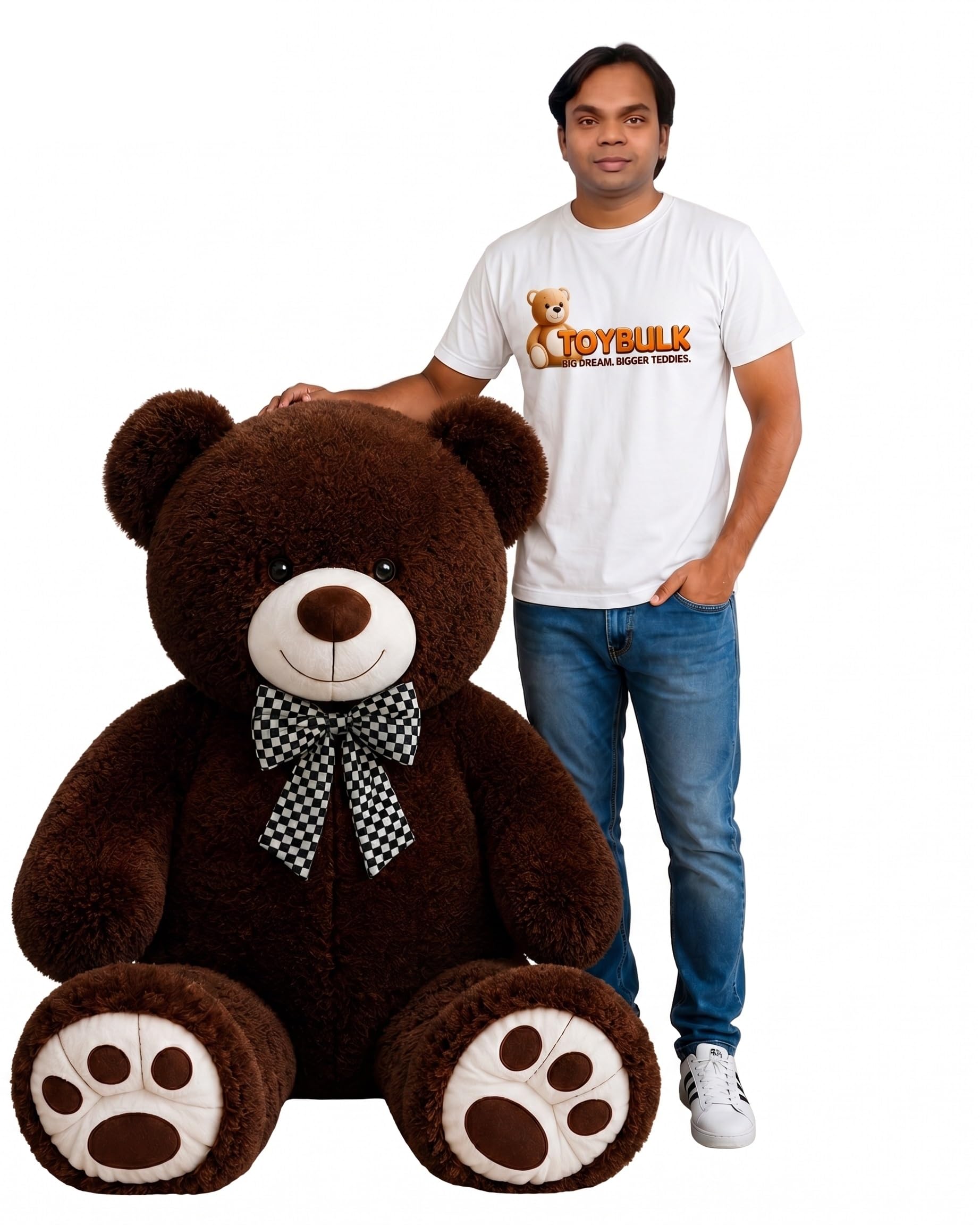 Buy ToYBULK® 5 Feet Chocolate Teddy Bear Original 20 mm Dull
