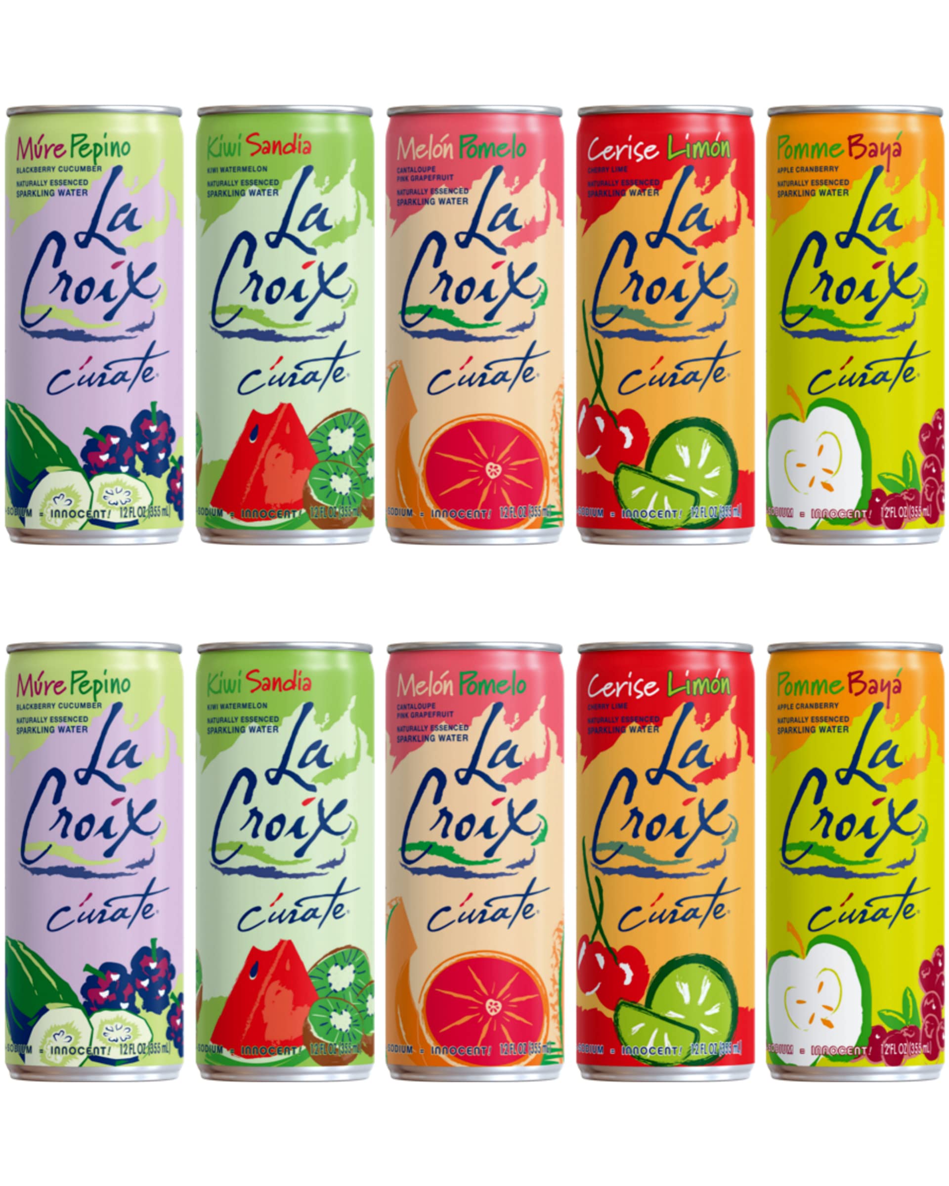 Buy La Croix Sparkling Water Sampler Pack 5 Flavors Variety Pack