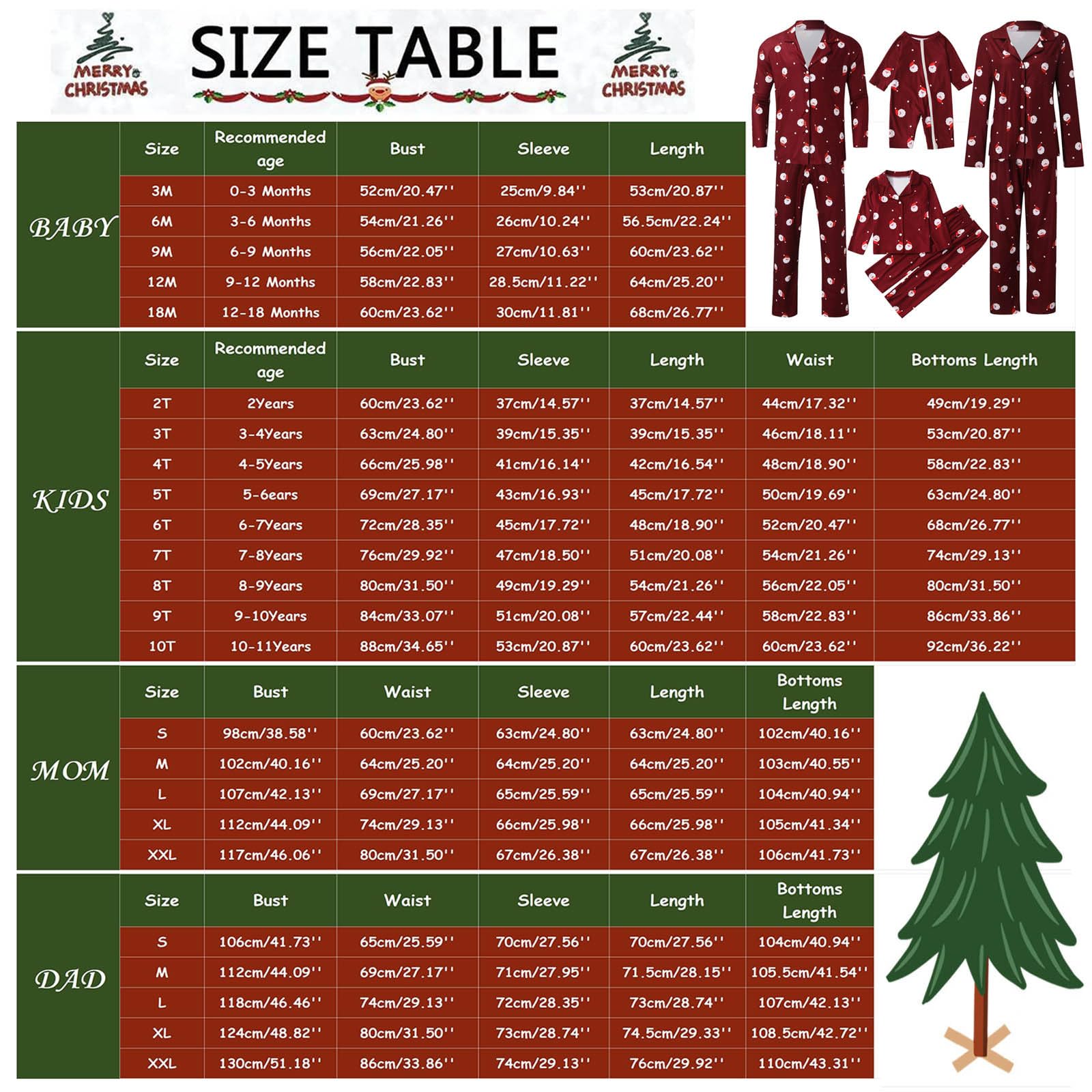 Conjunto familiar conjunto de Navidad conjunto navideño estilo padre