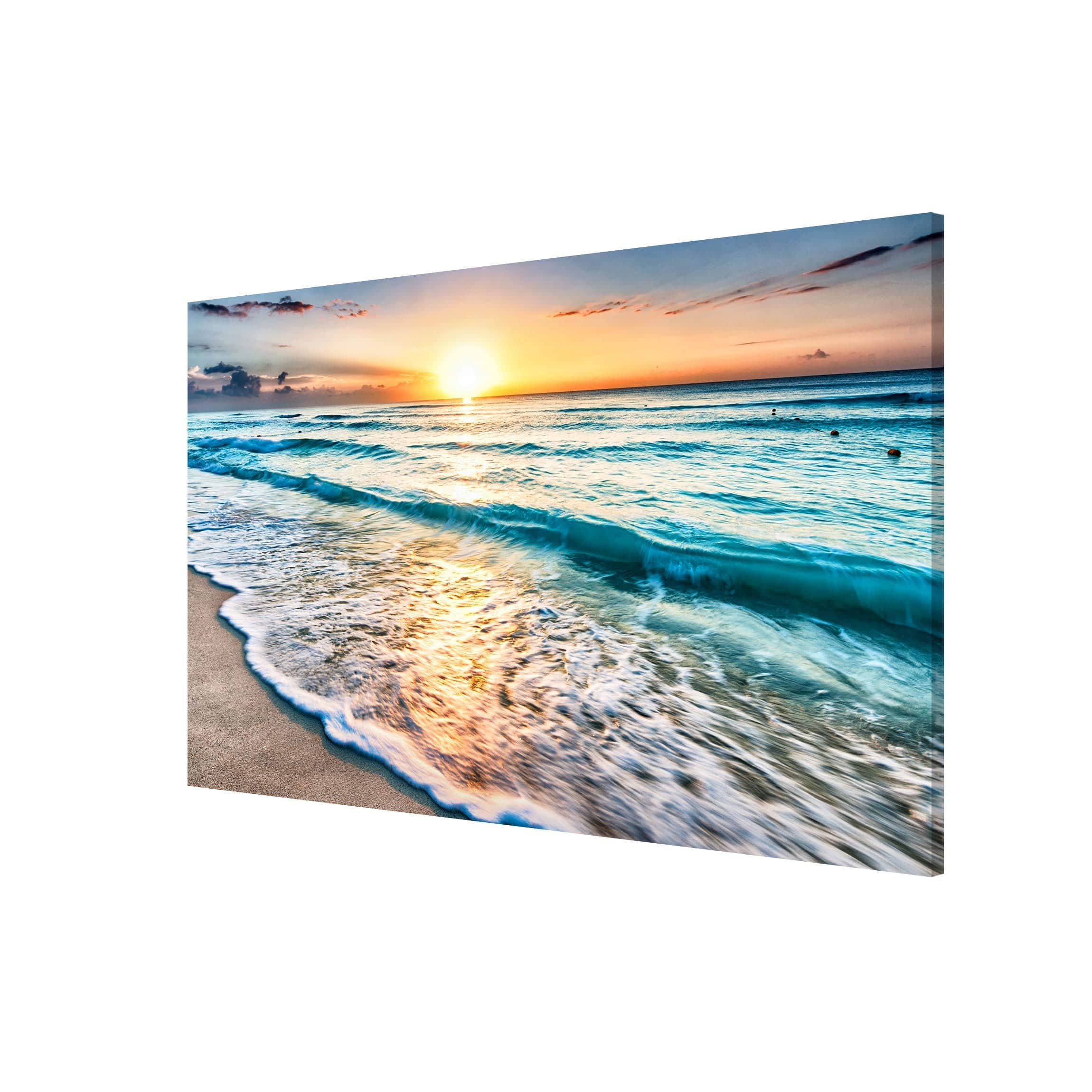 Magnettafel - Sonnenuntergang am Strand - Memoboard Querformat 2:3 60cm x 90cm