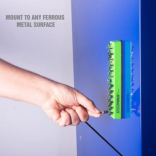 Miniatura 5 de OEMTOOLS 24144 - Soporte magnético para brocas hexagonales de 36 piezas, organizadores de puntas hexagonales, soportes magnéticos para superficies