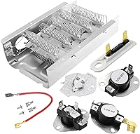 Vista 1 de Elemento calefactor compatible con secadora Roper Whirlpool RED4516FW0-279838 W10724237 2406028 Elemento calefactor compatible con secadora Roper