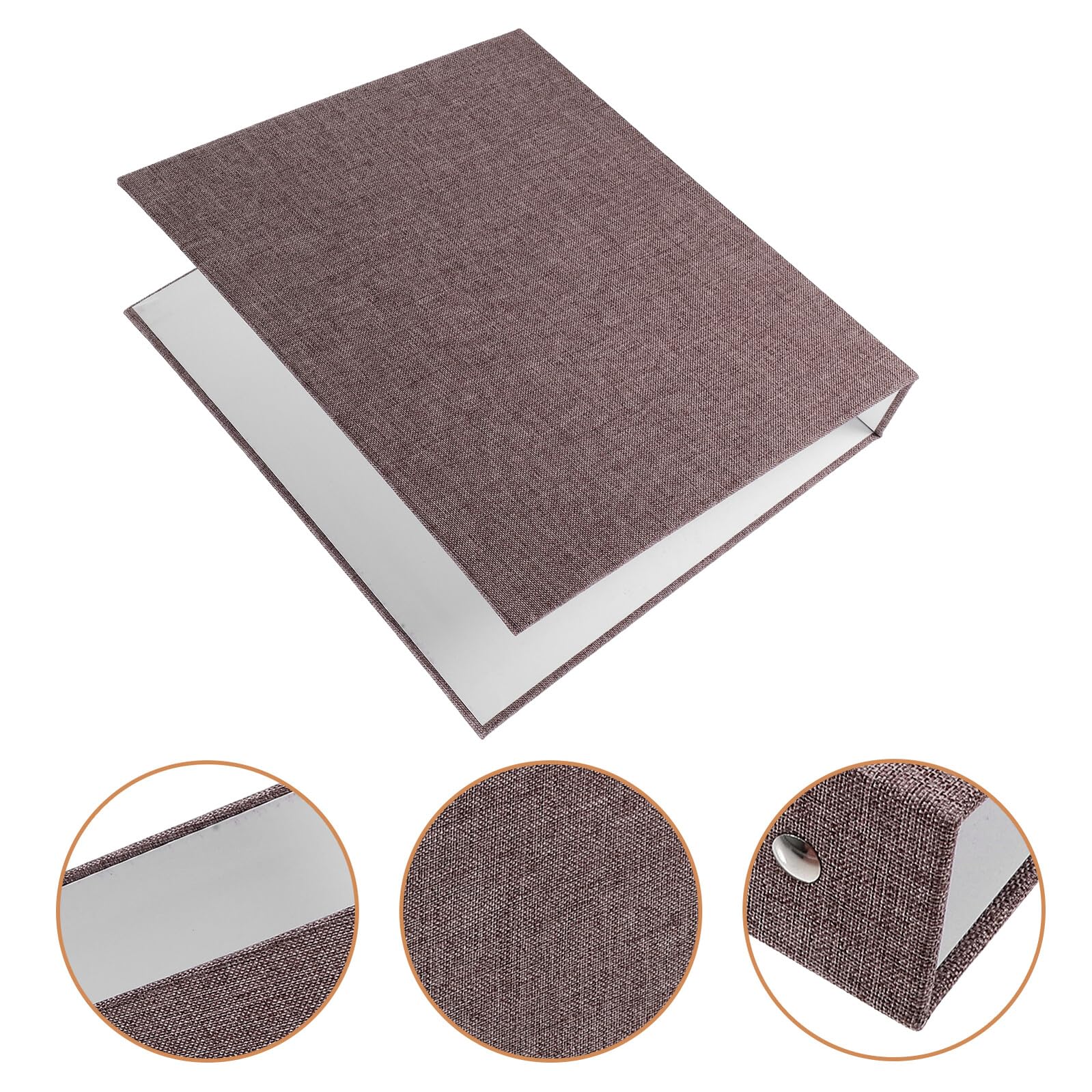 3 Stück Ring Binder Cover aus Strapazierfähigem Stoff Leicht Rutschfest Nachfüllbar Schutzhülle für Lose Geeignet für Studenten Büro und Schule Tiefgrau
