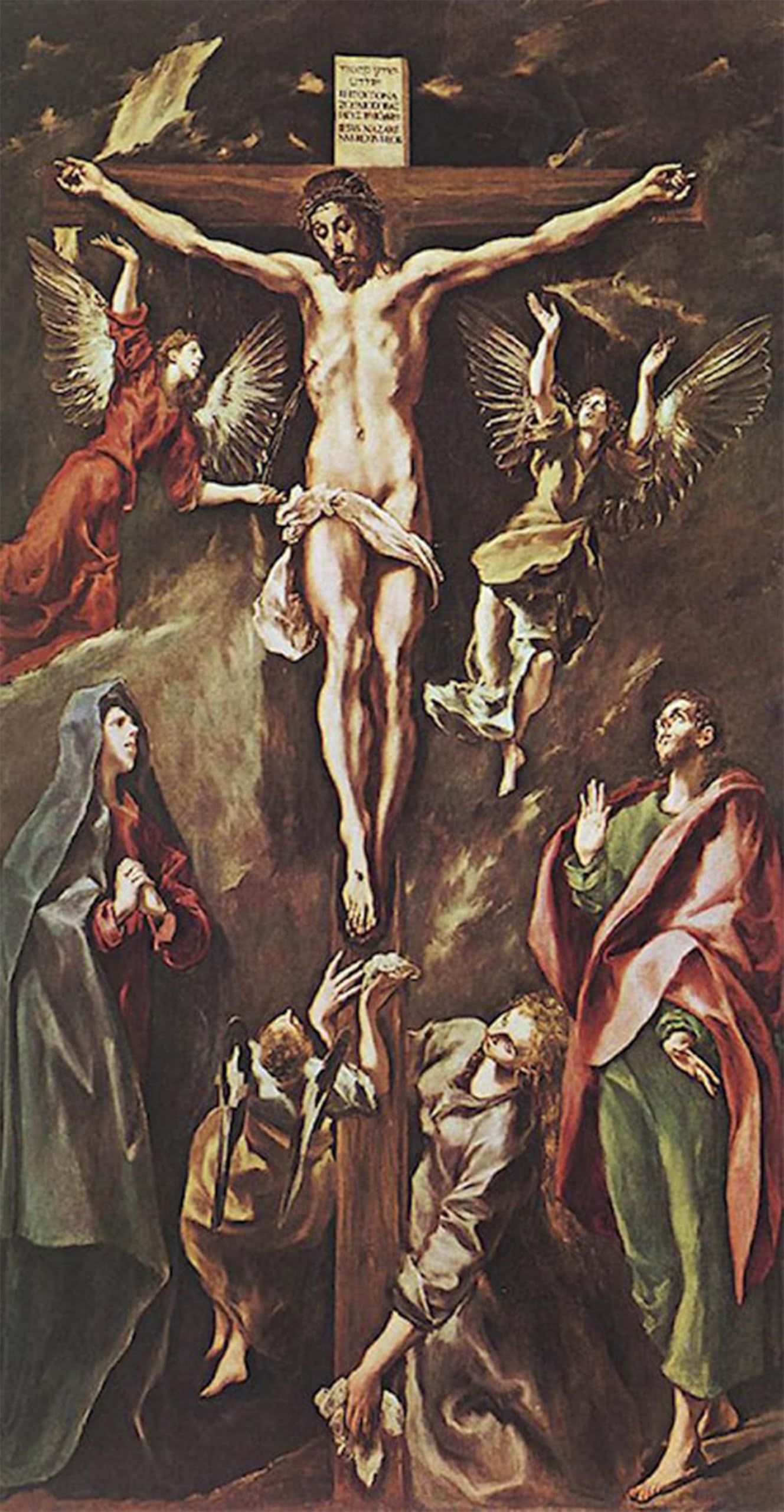SERENDIPITP Vintage Wall Art Canvas Nordic Poster Canvas Print Picture The Crucifixion El Greco Wall Art Poster for Home Decor 60x90cm