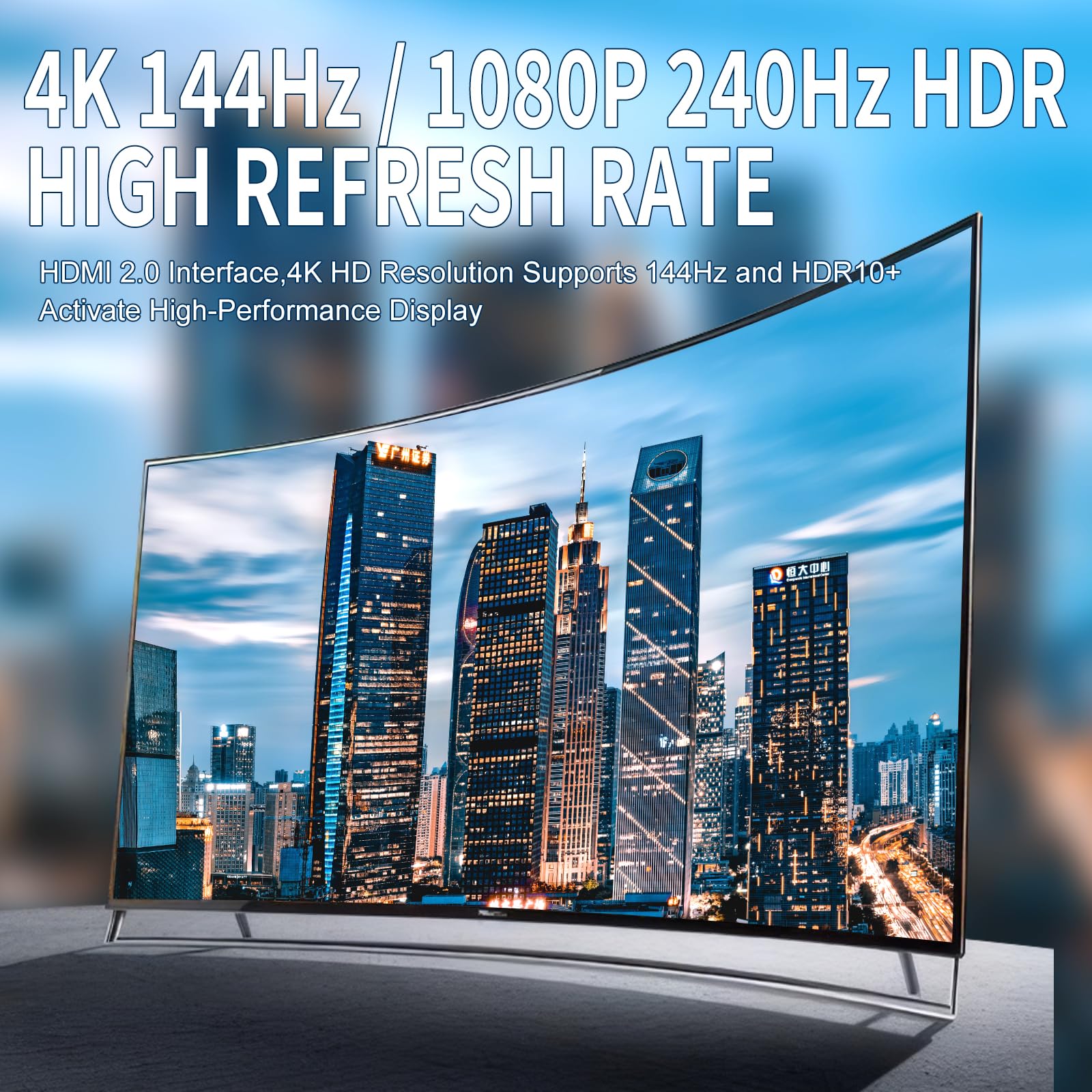 Divisor HDMI 2.0 1 en 2 salidas 60Hz - HDCP2.2/2.3, modo EDID Downscaler, HDR, Dolby Atmos/DTS5.1/7.1 - para PS4/5, Apple TV 4K, Retrotink, Roku Soundbar