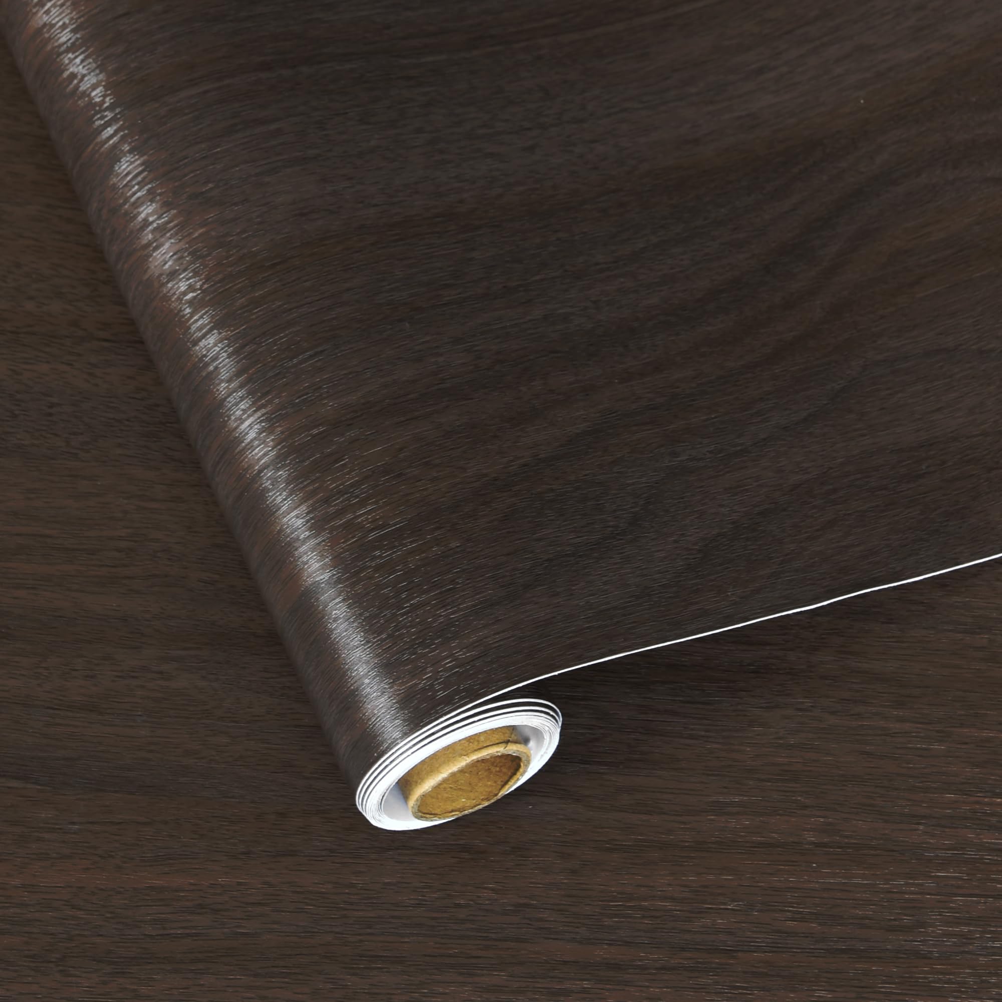 Walnut Contact Paper Textured Peel and Stick Wallpaper for Bedroom