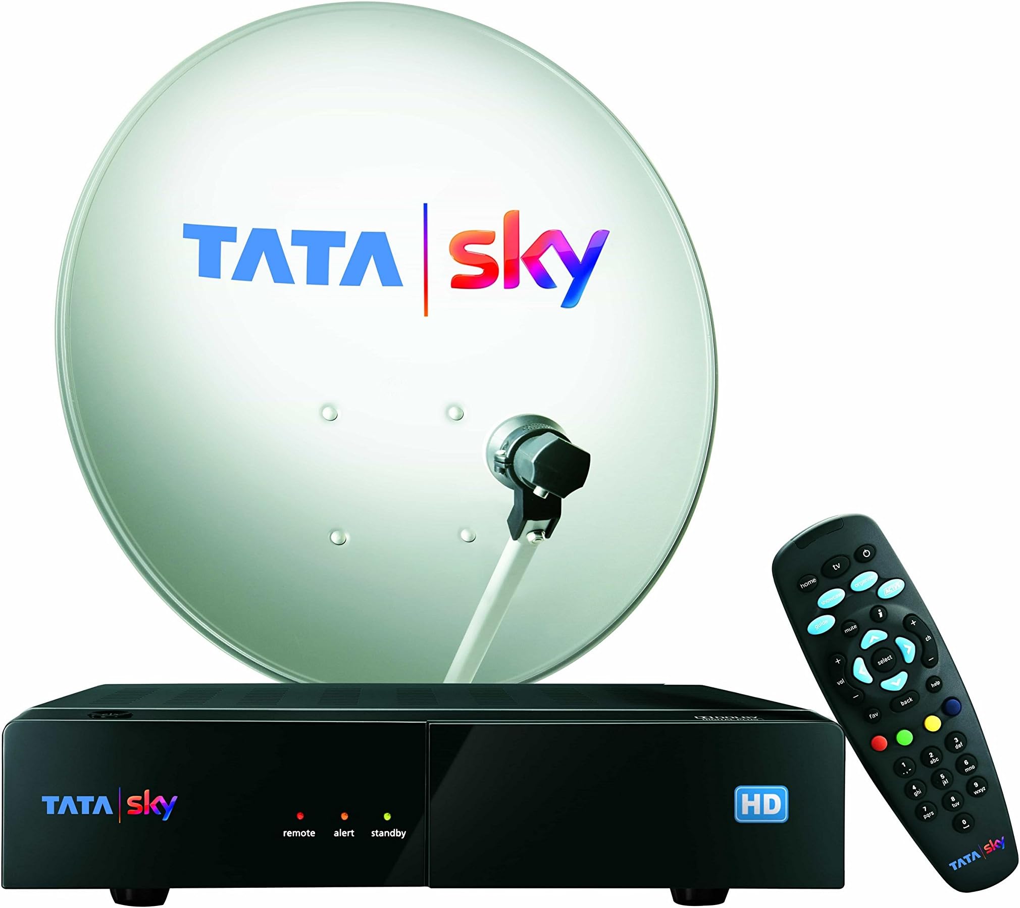 Tata Sky HD DTH Set Top Box with 1 Month Dhamaal Mix HD Free