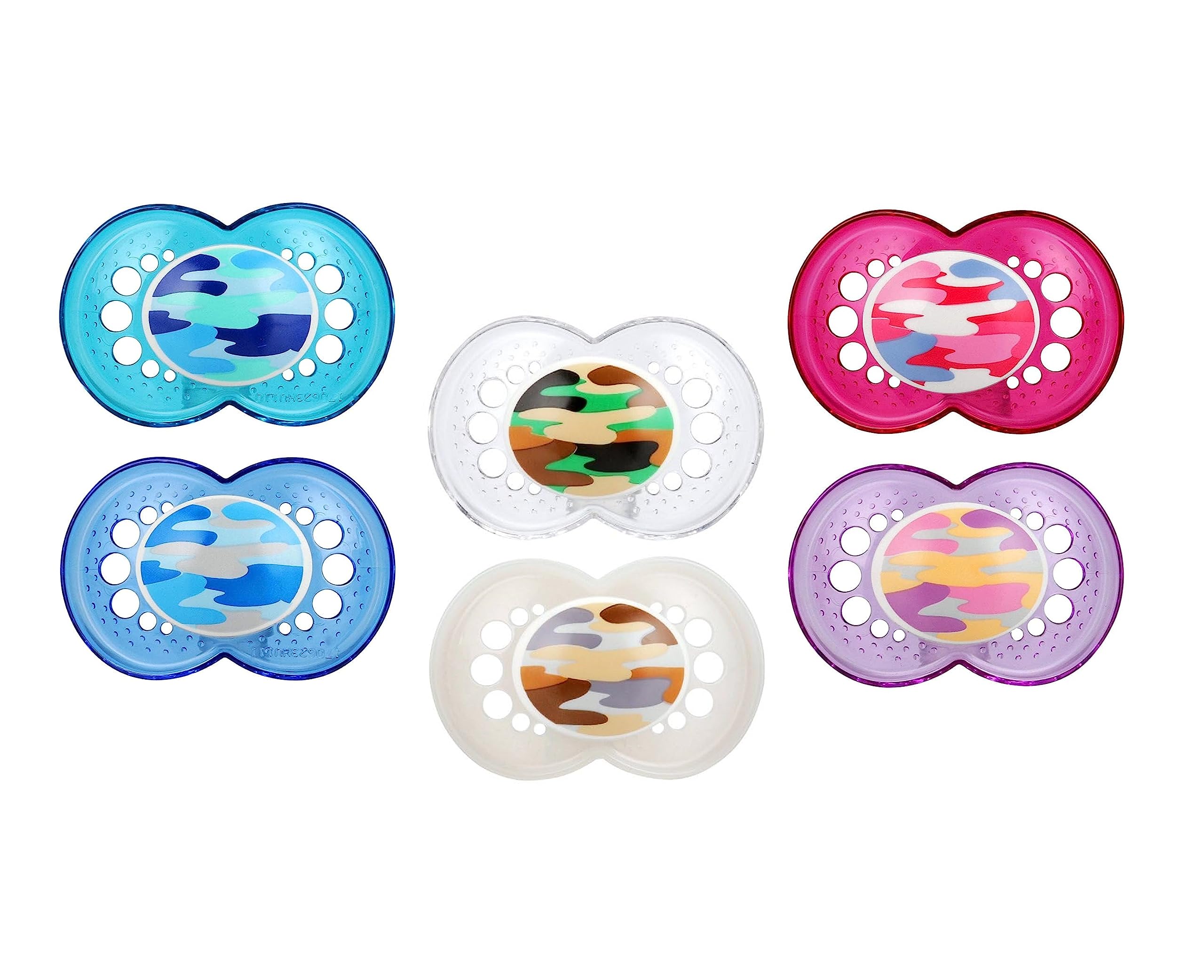 MAM Original Pacifier, 16+ Months, 6 Pieces, Nipple Shape Helps Promote Healthy Oral Development, Unisex Value Pack
