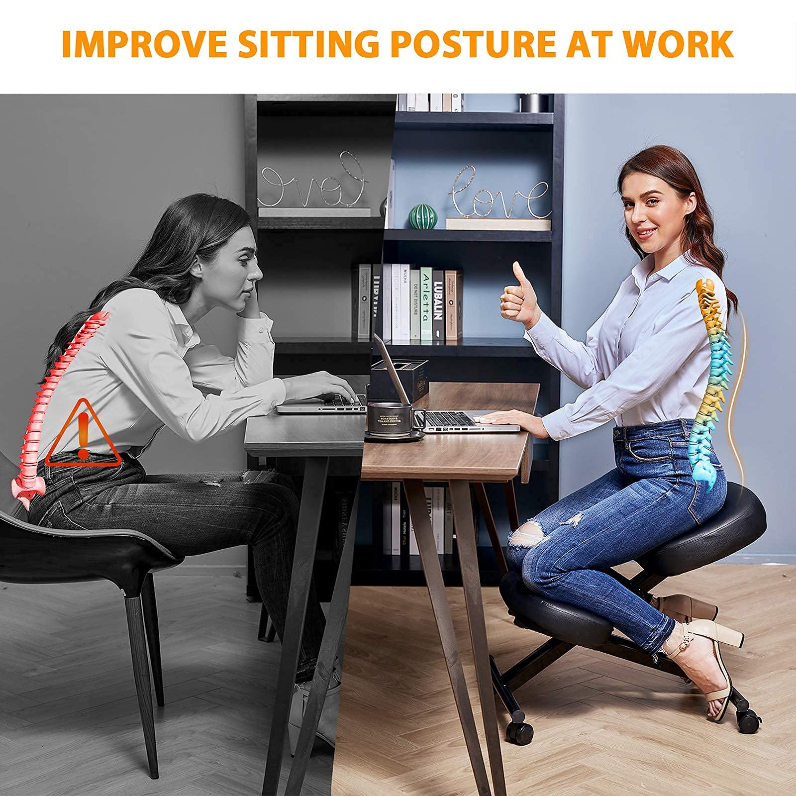 Buy Himimi Kneeling Chair Ergonomic Adjustable Office Stool Knee
