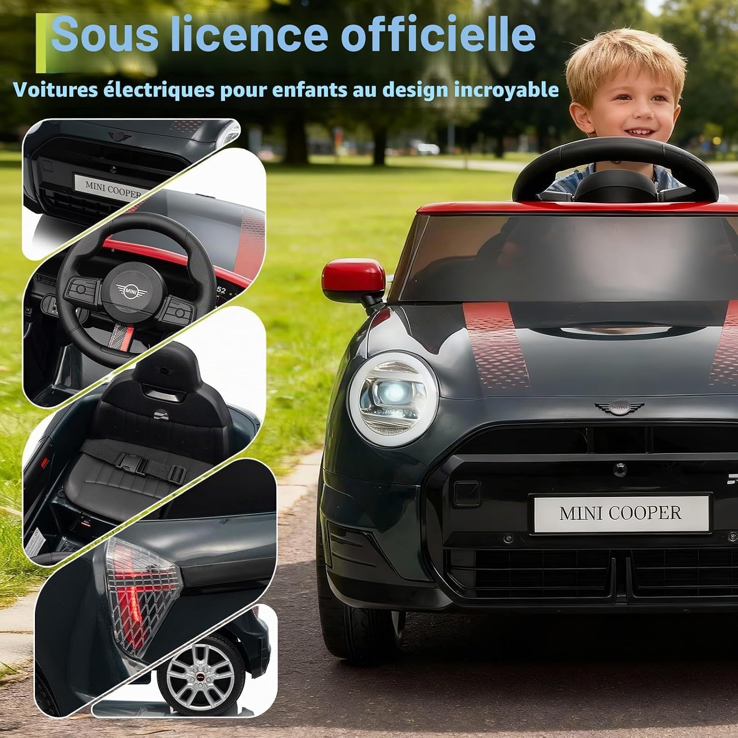 Voiture électrique Enfant Mini sous Licence, 12V avec Télécommande 2,4G