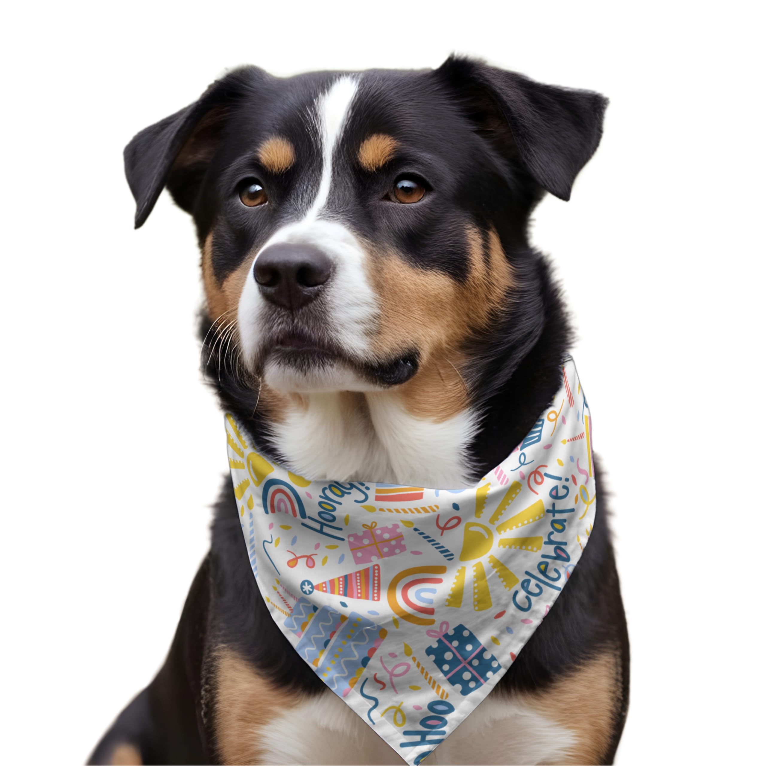 Dog Collar with Bandana Set of 3, Multicolor, Medium - Large - Image 4