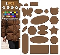 Vista 14 de Azobur Parches de reparación de chaquetas de plumón, impermeables, autoadhesivos, parches de tela de nailon para chaquetas hinchadas