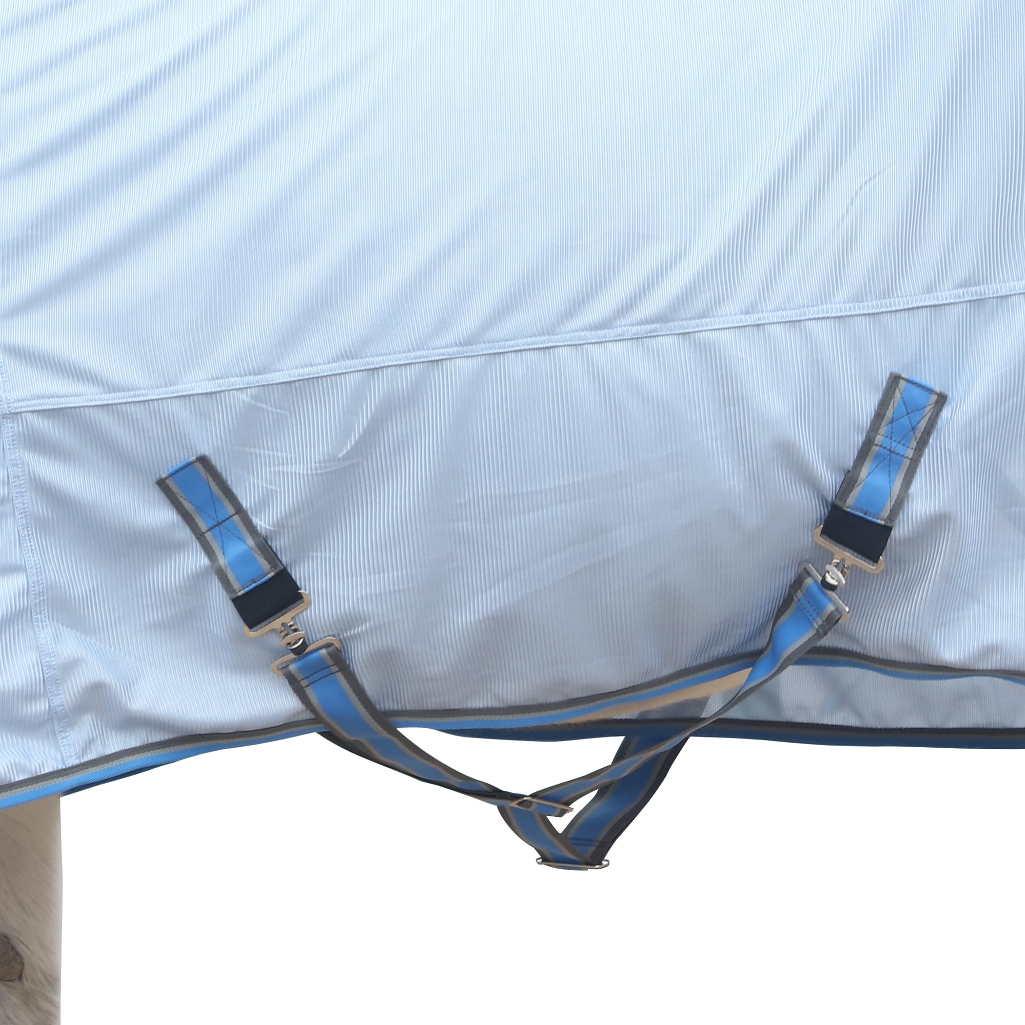 Manta antimoscas para caballo, manta para eccema con correa cruzada ajustable, protege la piel del caballo de arañazos, rayos UV y otras lesiones externas