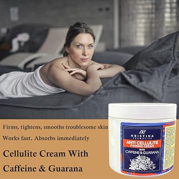Anti-cellulite cream with caffeine and guarana | Removes cellulite, firms, tones, perfect for anti-cellulite treatment of legs, buttocks, thighs, belly | 200ml