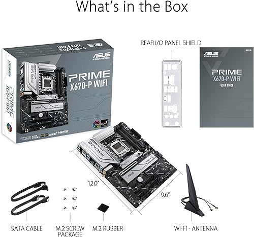 Miniatura 6 de ASUS Prime X670-P WiFi AMD X670 AM5 Ryzen™ Desktop 9000 8000 y 7000 ATX Placa base con tres ranuras M.2, DDR5, USB 3.2 Gen 2x2 Type-C®, soporte
