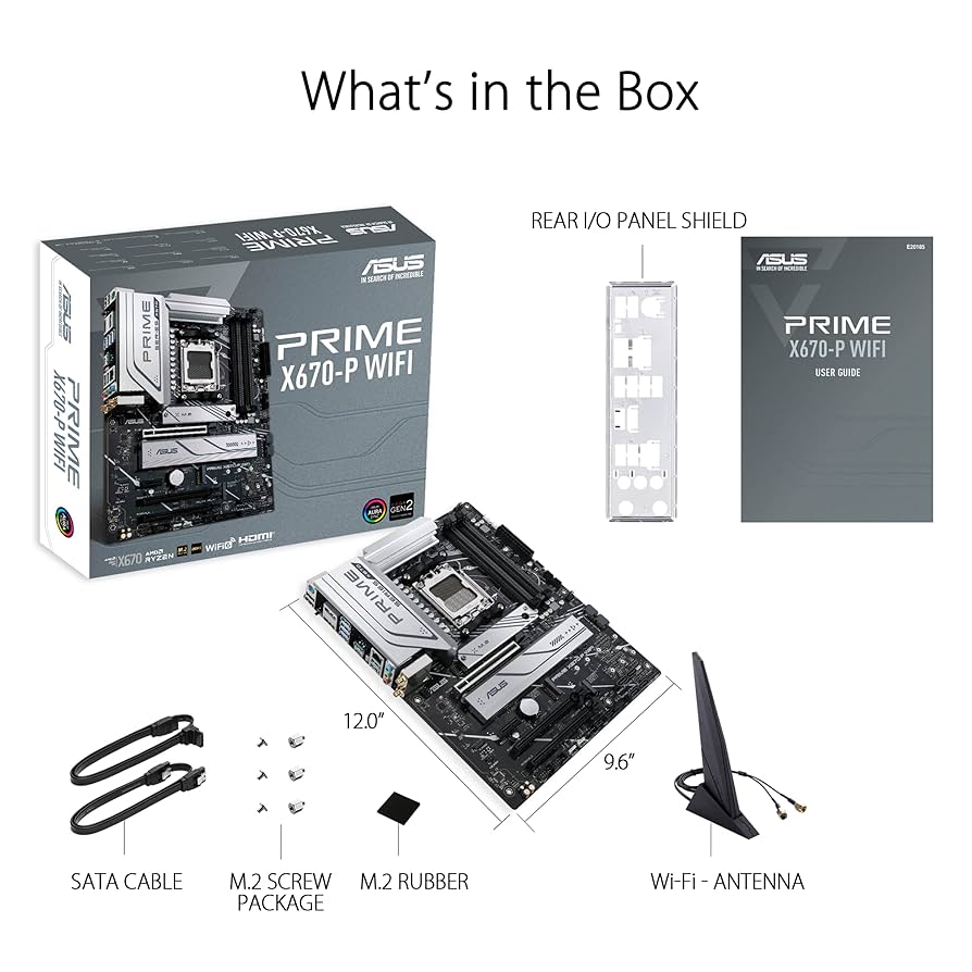 【新品未使用】ASUS PRIME X670-P-CSM【AM5】 Amazon.com: ASUS Prime X670-P WiFi AMD X670 AM5 Ryzen