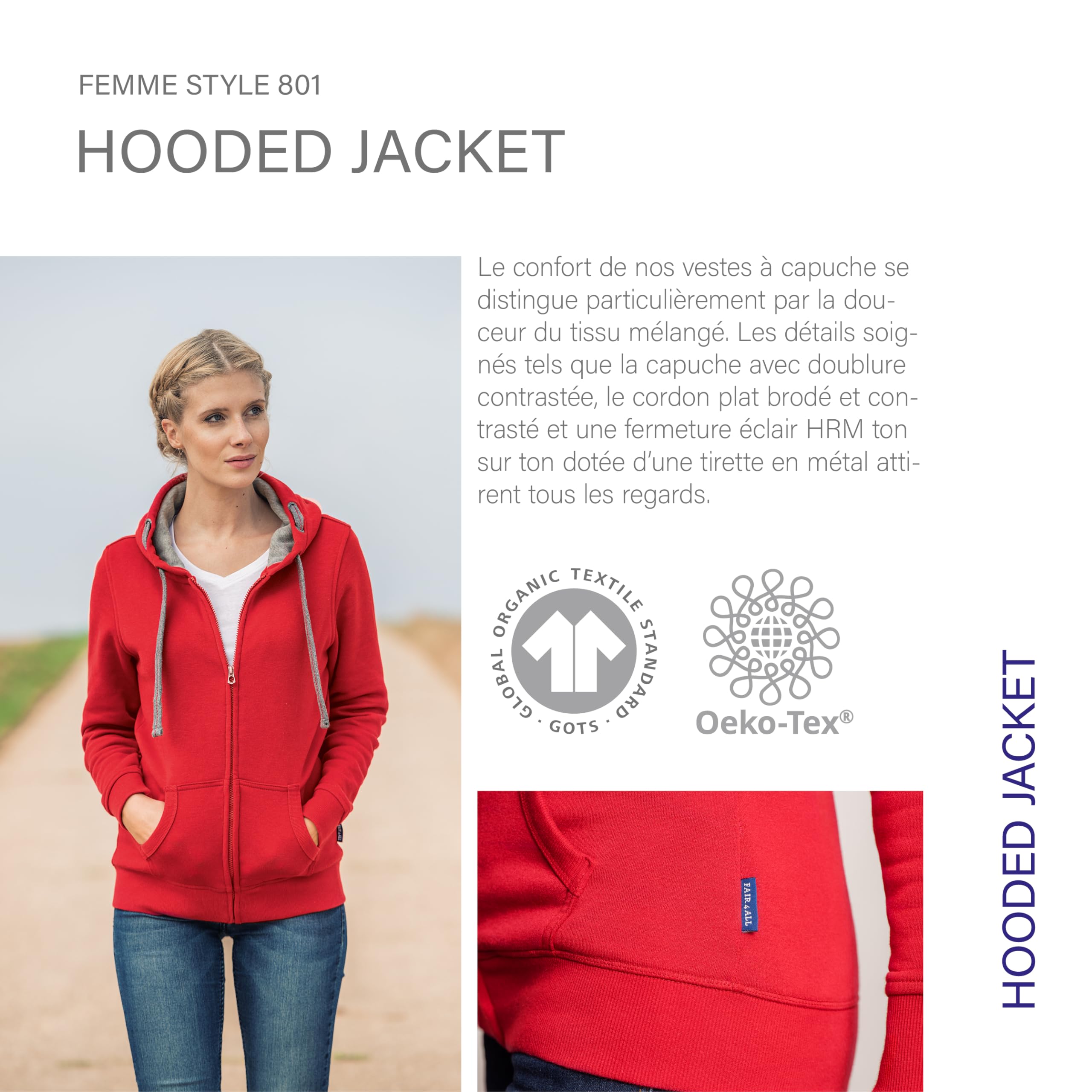 HRM Jacket F Hoodie Femme