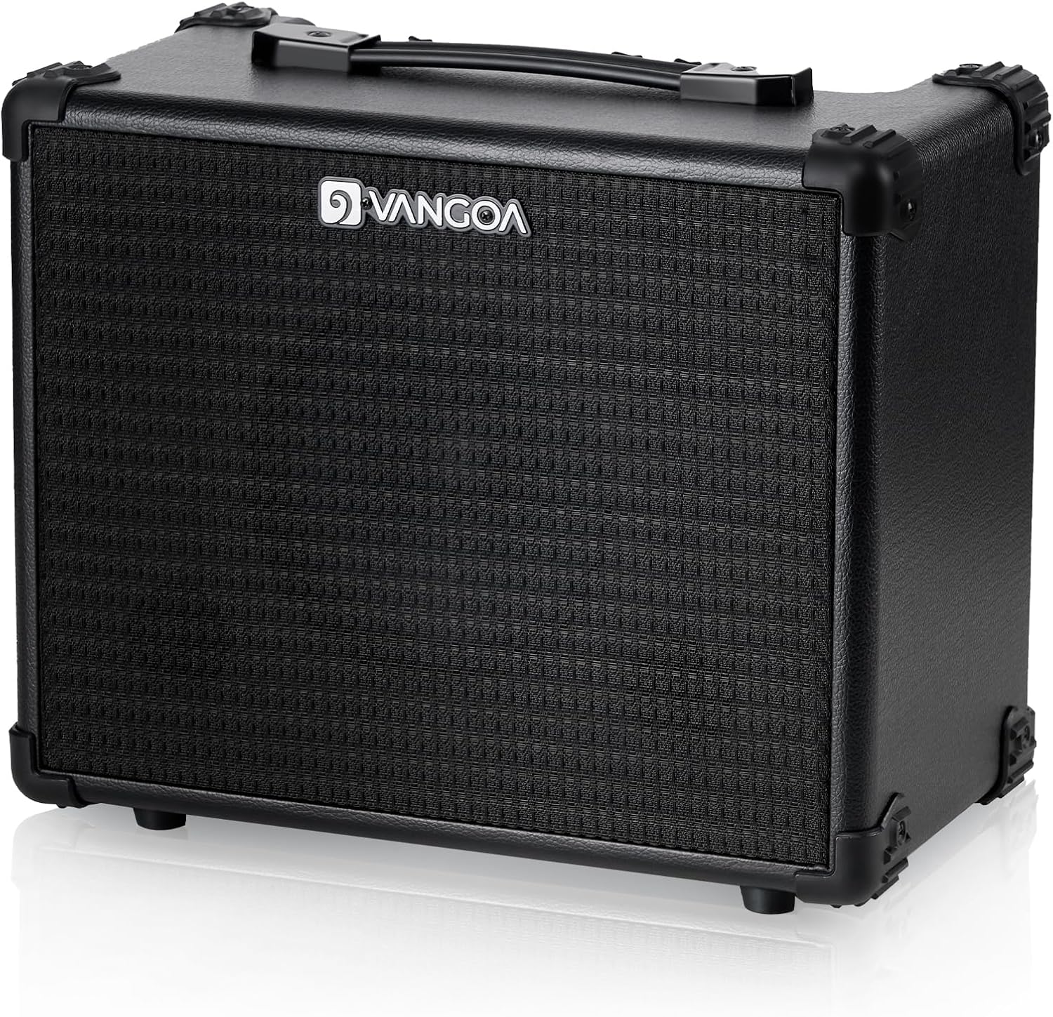 Vangoa Bass Guitar Amplifier 15W Portable Electric Bass Combo Amp Small for Bass Practice Amp Indoor Outdoor