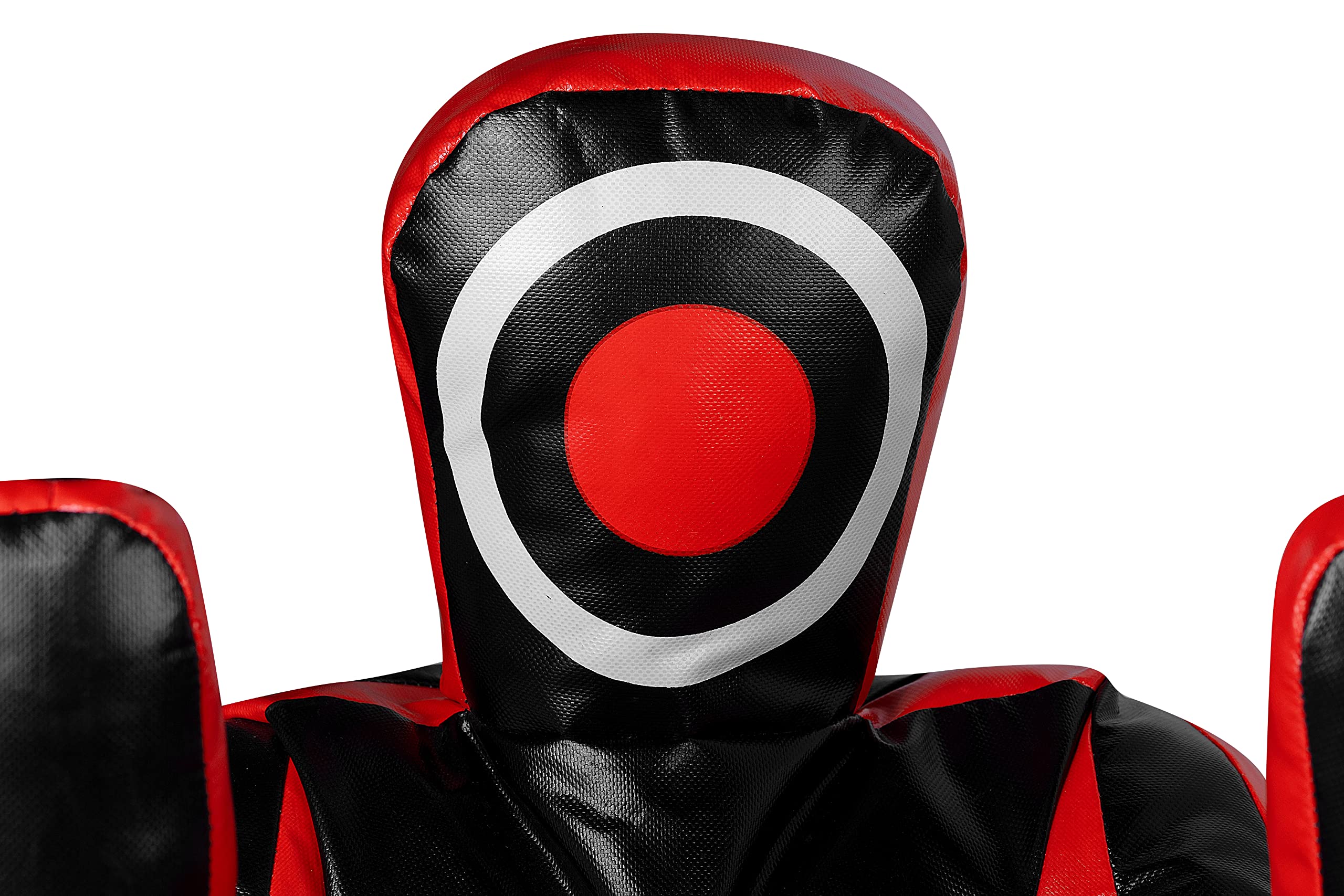Lisaro Judo Dummy Schnuller Gr.180|MMA Grappling Dummy BJJ Wrestling Dummy Sitzposition brasilianischer JIU Jitsu | Selbstverteidigung Training Vinyl | UNGEFÜLLT |Grappling Dummy Schwarz-Rot