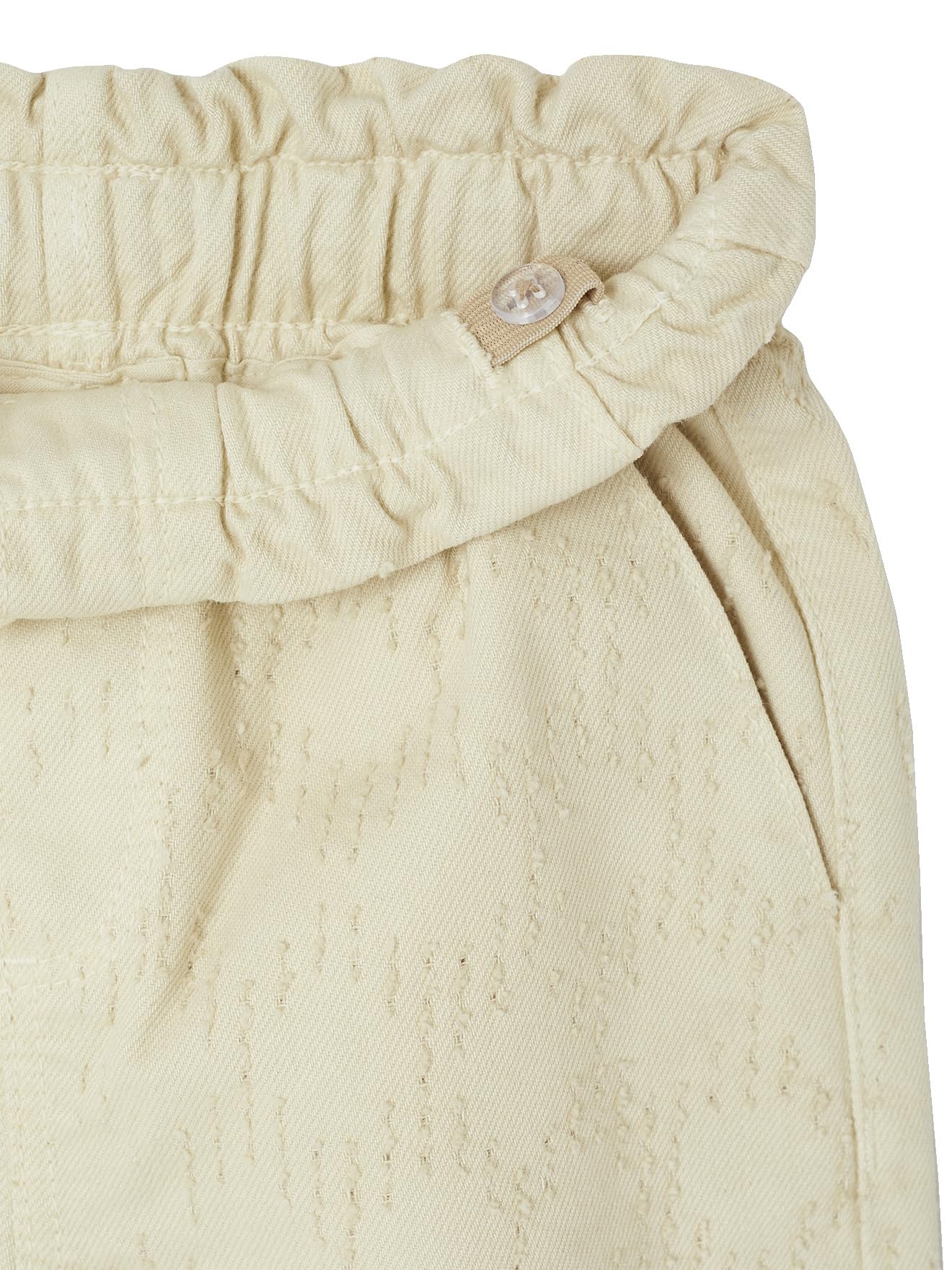 VERTBAUDET Pantalon Fille Large Plumetis Coton