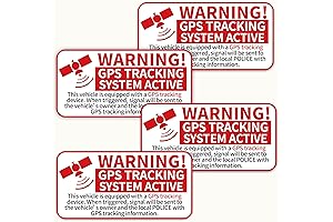 GPS Tracking System Active Car Sticker, 4 Pack