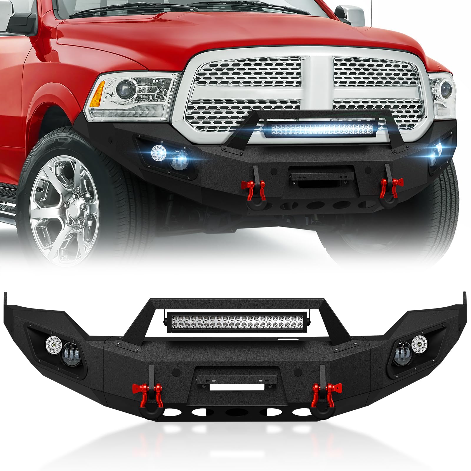 Pickup Truck Front Bumper Compatible with - 2021 ram 1500 front bumper