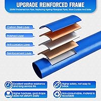 Vista 6 de Football Throwing Net, Upgrade Heavy Duty Metal Frame Quarterback Training Equipment Throwing Machine with 1-4 Targets, Easy Setup Football Target