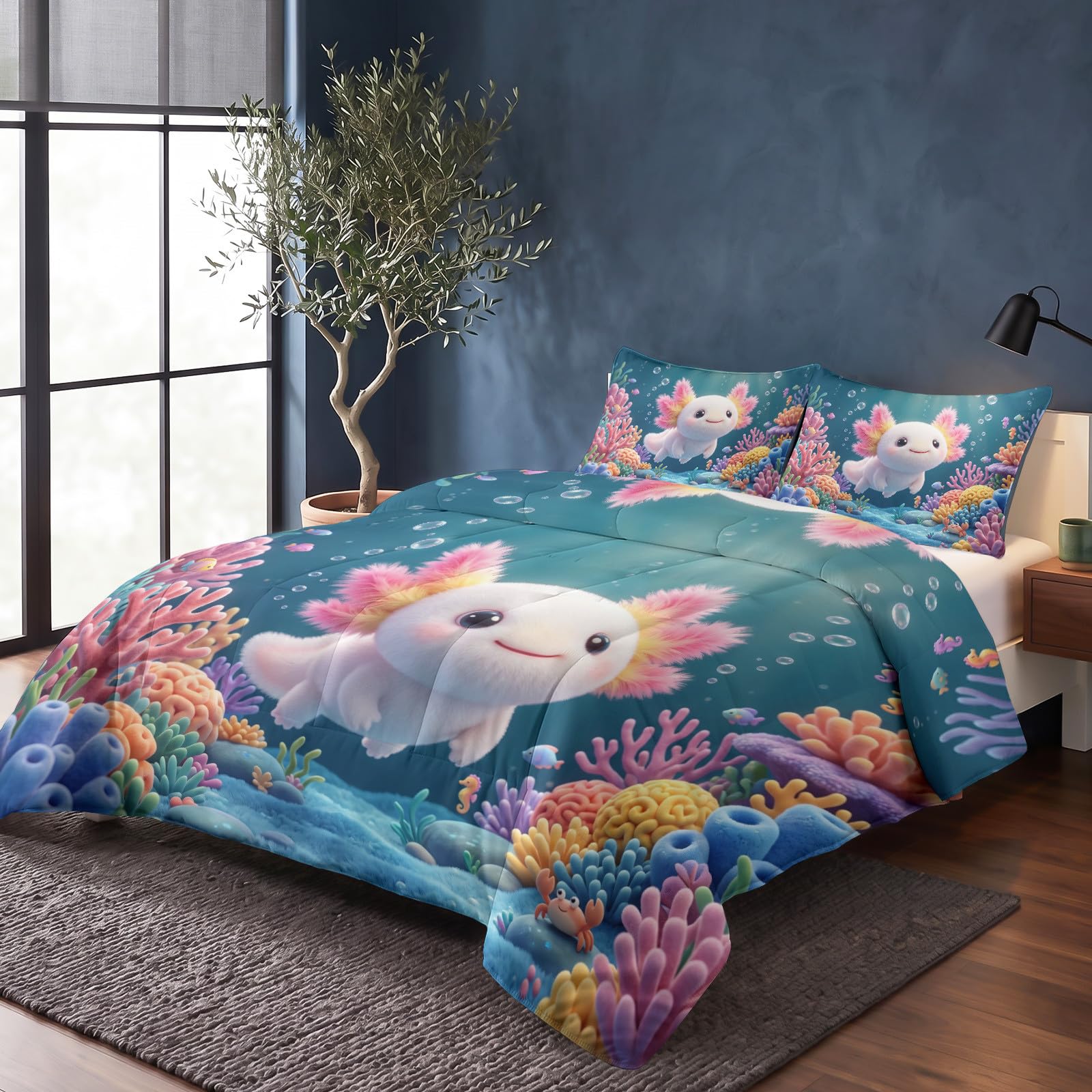 Generisch 4 Jahreszeiten Bettdecke 260 x 240 cm, Wende Cartoon 3D