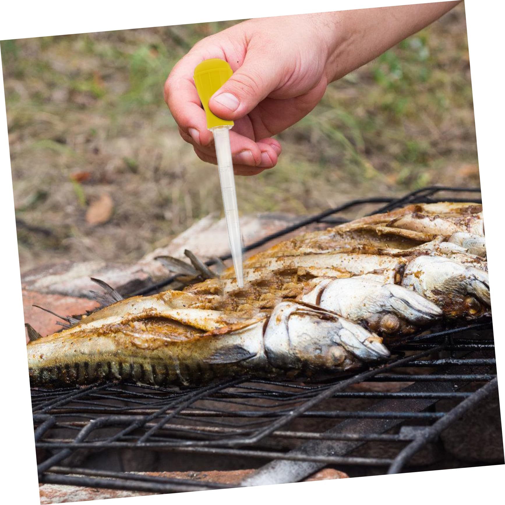 PRETYZOOM Reusable Meat Baster and Kitchen Gadget Convenient Dropper for Flavor Injection for Bbq Turkey and Marinade Food-grade Material Easy to Use