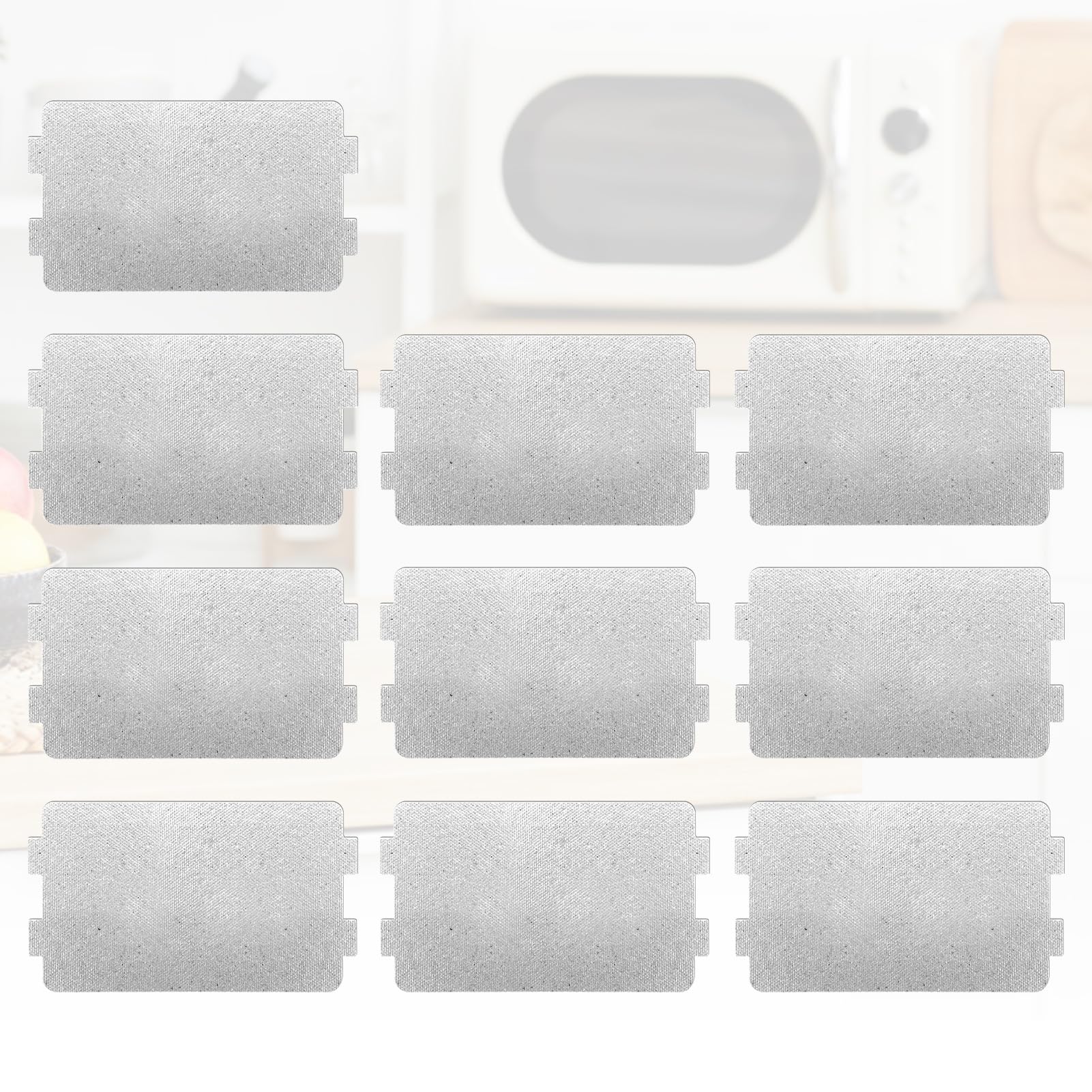 10 Pezzi Mica per Microonde, Yvmew Forno a Microonde Piastra di Mica Accessorio,Sostituzione del Foglio di Mica del Forno a Microonde Ripara Accessorio di Riparazione,Accessori Microonde per Cucina