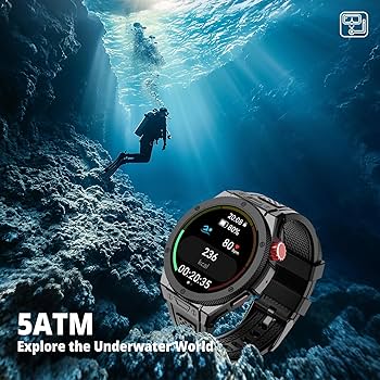 Amazon.com: AIWR Cynex Smartwatch GPS, 5ATM Waterproof, 1.43