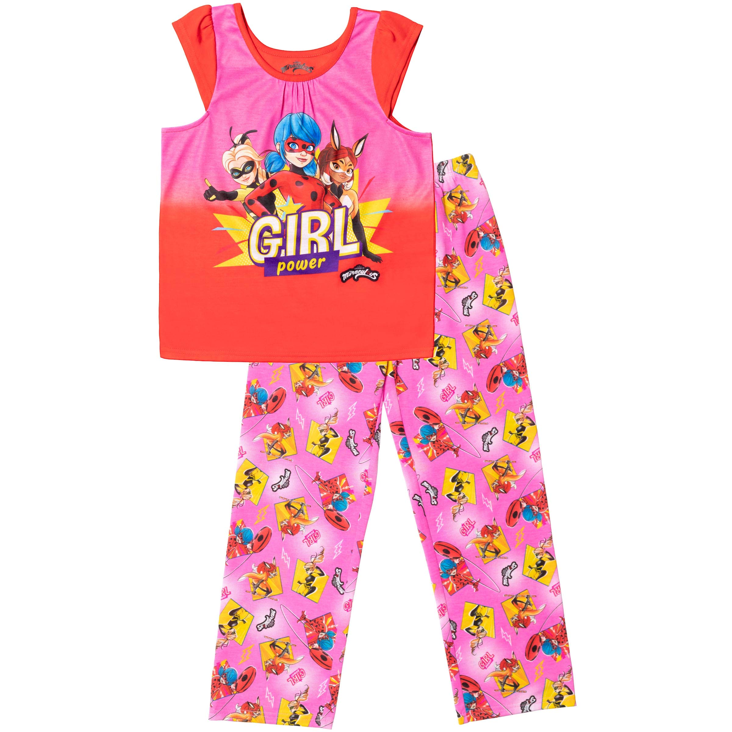 Buy Miraculous Ladybug Cat Noir Rena Rouge Short Sleeve Pajama Pant Set