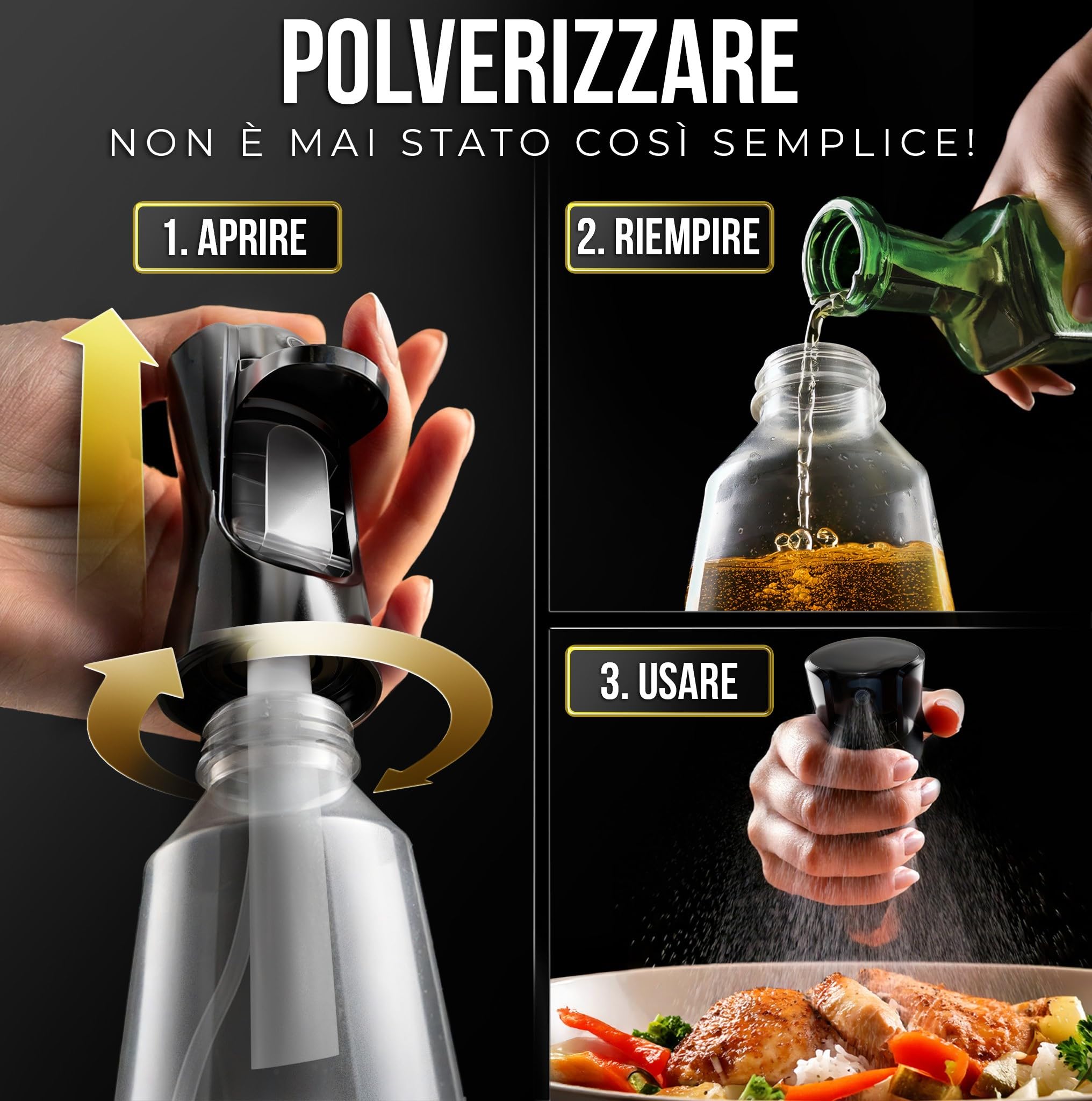 Olio spray per friggitrice ad aria 200 ml - Fatto in casa da Benedetta