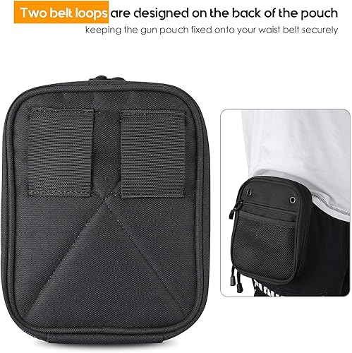 Miniatura 6 de ProCase Bolsa oculta para pistola, multiusos, riñonera para pistola con trabillas para cinturón