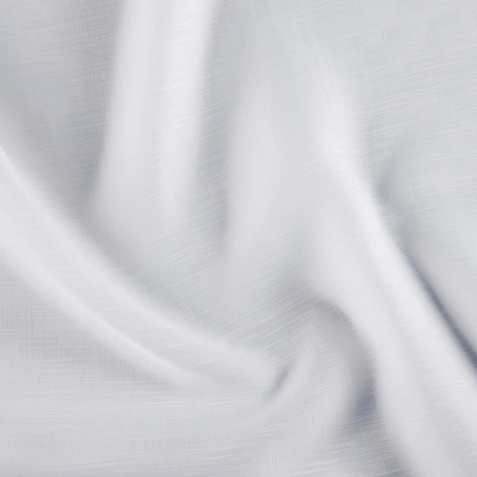 Linder - Voilage Aspect Givrée - Finition Galon Fronceur - Coloris Blanc Neige - Grande Largeur 295x260cm - 100% Polyester - Collection Freeze