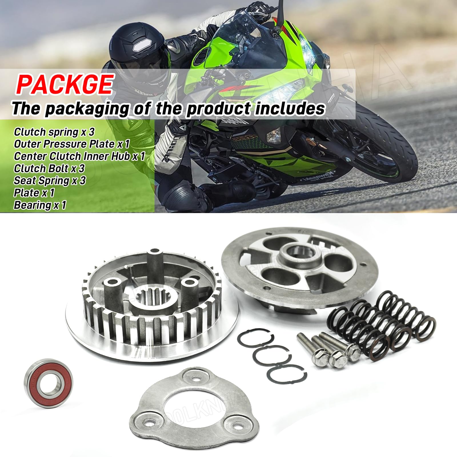 直吉 Clutch Center Inner Hub & Outer Pressure Plate Compatible with