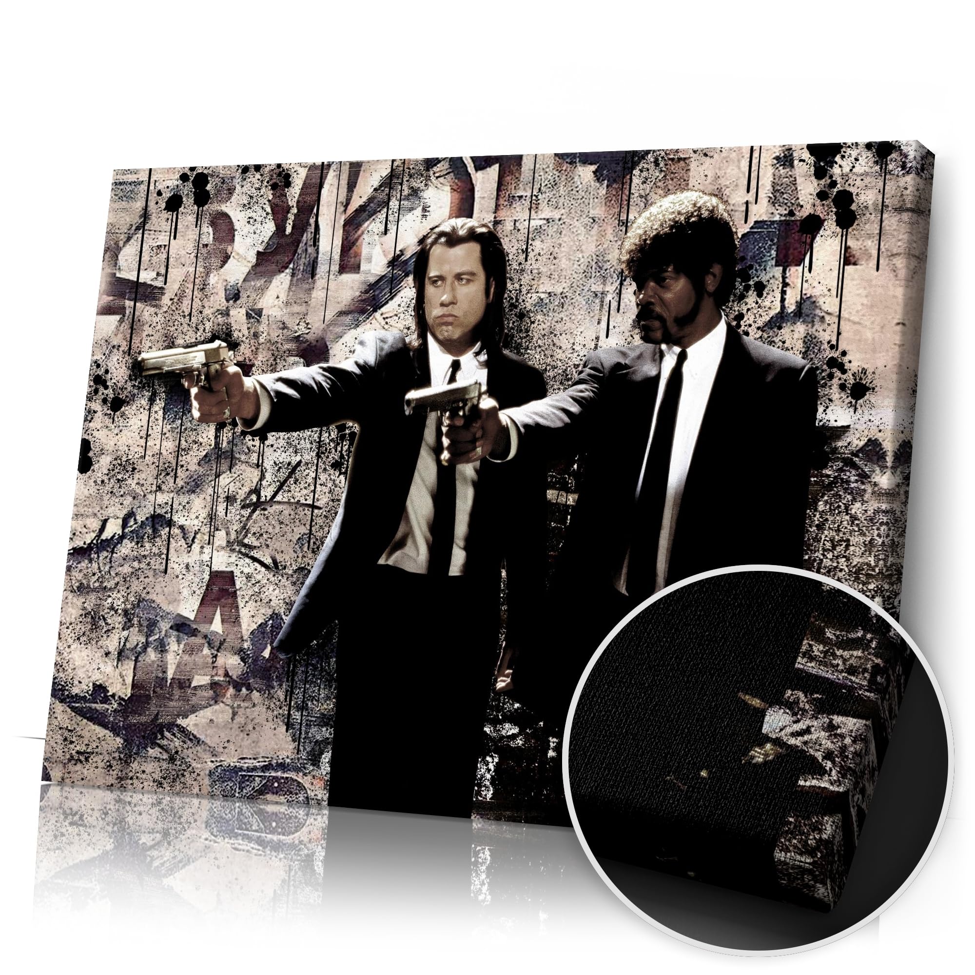 Artmazing | Immagine a forma di Pulp Fiction colorata | immagini S-Art | Immagini di Pulp Fiction Modern | Quadro su tela XXL | Immagine XXL | Poster colorato per parete