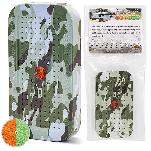 Deshumidificador de camuflaje seguro para pistola de 1.41 onzas, bolsas deshumidificadoras recargables, paquetes de gel de sílice reutilizables,