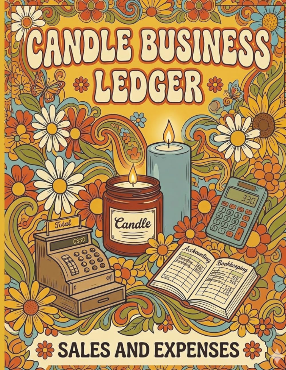 Candle Maker Business Ledger, Sales & Expenses Journal: Bookkeeping and Sales Management Notebook for Professional Candle Makers