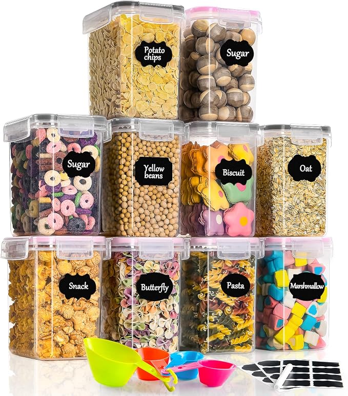 GoMaihe 1.6L Kitchen Storage Box Set of 10