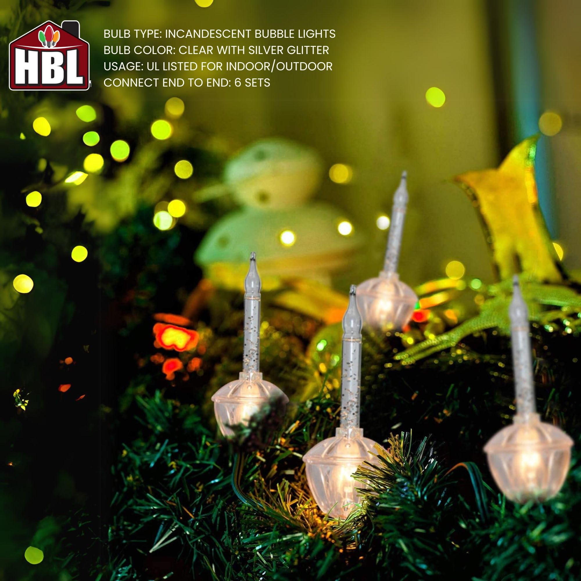 Amazon.com: Holiday Bright Lights Indoor/Outdoor 7' Bubble Light